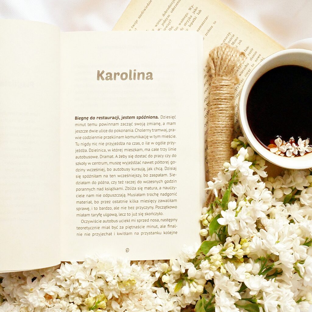 Rozdział „Karolina” w książce „Romans pod siatką” Rozdział „Karolina” w książce „Romans pod siatką” Agaty Sobczak i K. Hellishdeer
